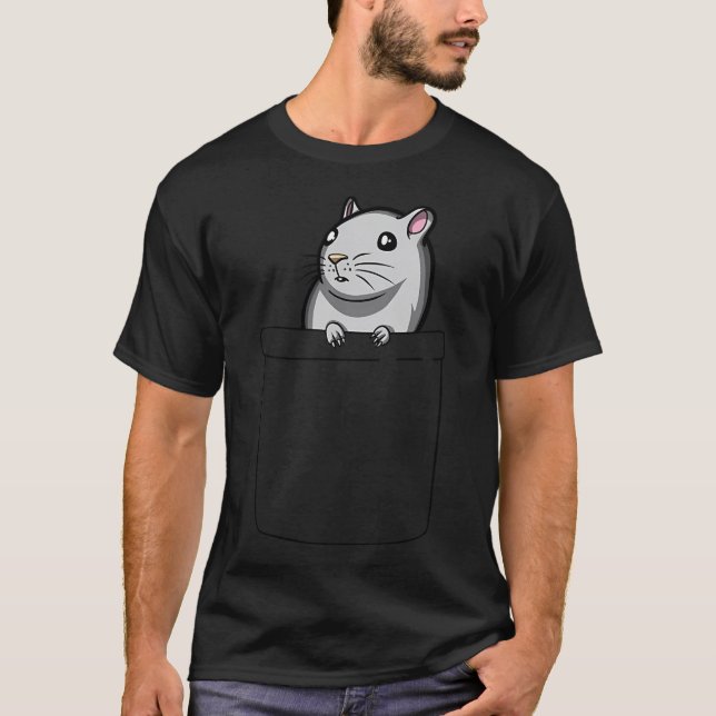 Gerbil Mouse Pet Pocket T-Shirt (Front)