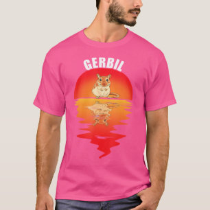 Gerbil Sunset Sand Rat Rodent Desert Gerbil Owner T-Shirt