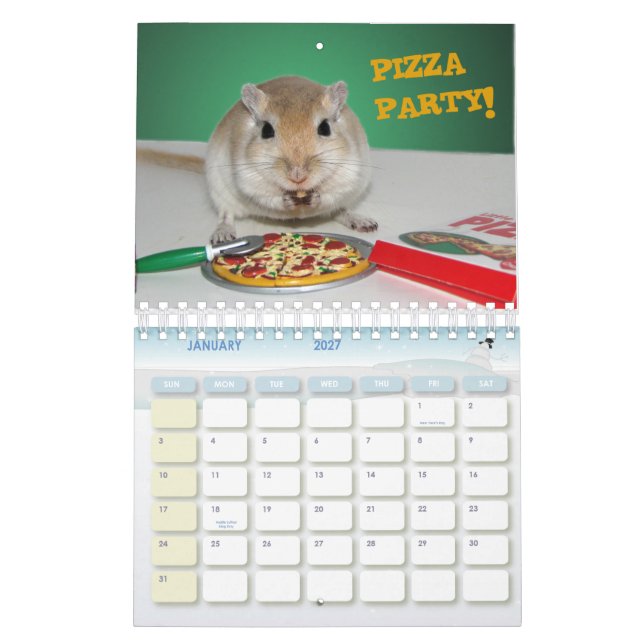 Gerbils 2010 calendar (Jan 2027)
