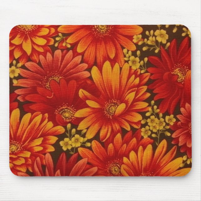 Gerbra Daisies Mouse Mat (Front)