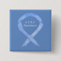 GERD Awareness Periwinkle Ribbon Custom Pin
