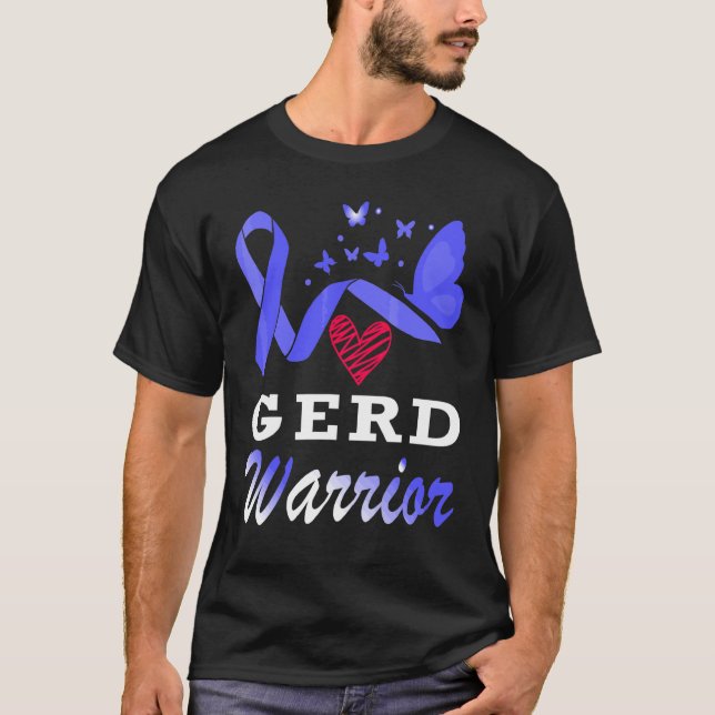 Gerd Warrior Butterfly Awareness Support T-Shirt (Front)
