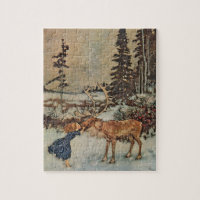 Gerda and the Reindeer by Dulac Vintage