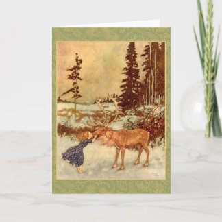 Gerda and the Reindeer Card