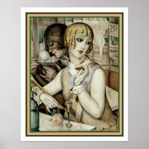 Gerda & Lili #2 Art Deco Print 16 x 20