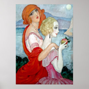 Gerda Wegener - Sur la Route d'Anacapri, Art Déco Poster