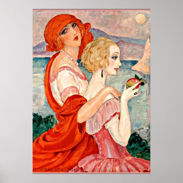 Gerda Wegener - Sur la Route d'Anacapri Poster (Front)