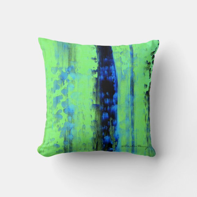 Gerhard Richter Inspired Urban Rain Pillows (Front)