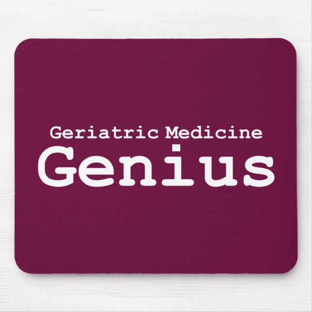 Geriatric Medicine Genius Gifts Mouse Mat (Front)