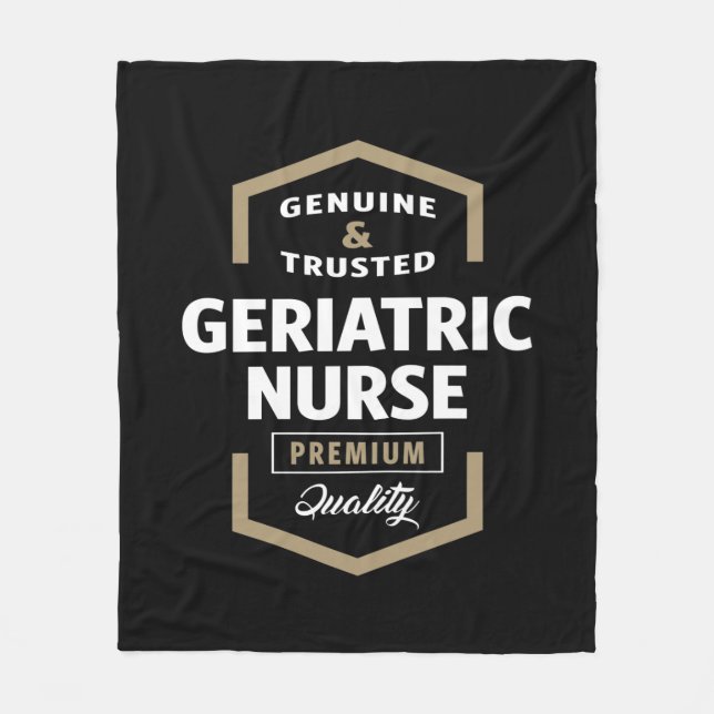 Geriatric Nurse | Gift Ideas Fleece Blanket (Front)