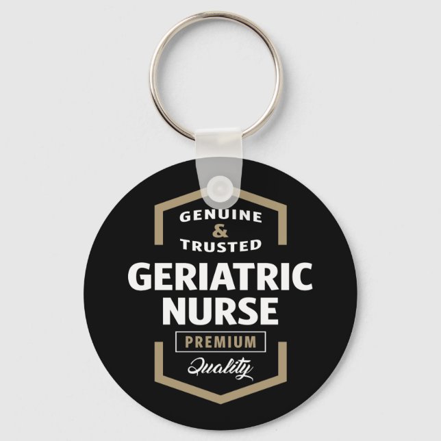 Geriatric Nurse | Gift Ideas Key Ring (Front)