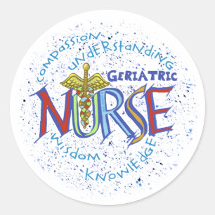 Geriatric Nurse Motto  sticker