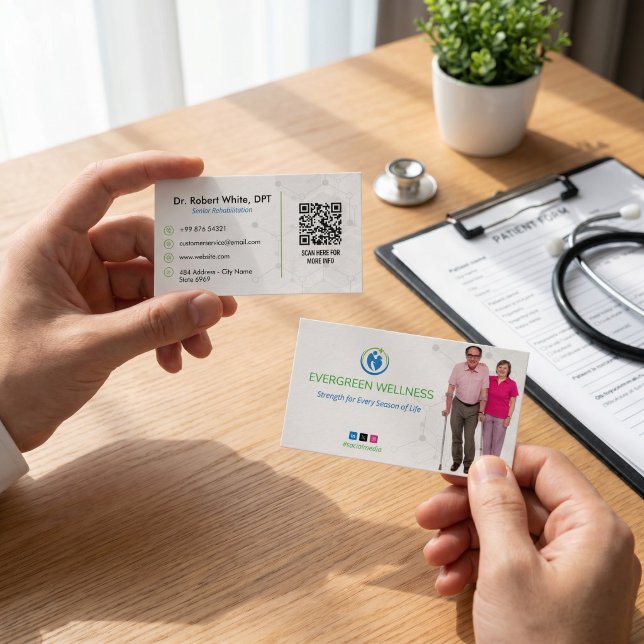 Geriatric Therapy Centre | Simple White Business Card (Creator Uploaded)