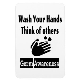 Germ Awareness  4"x6" Photo Magnet