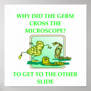 GERM BIOLOGY RESEARCH JOKE POSTER