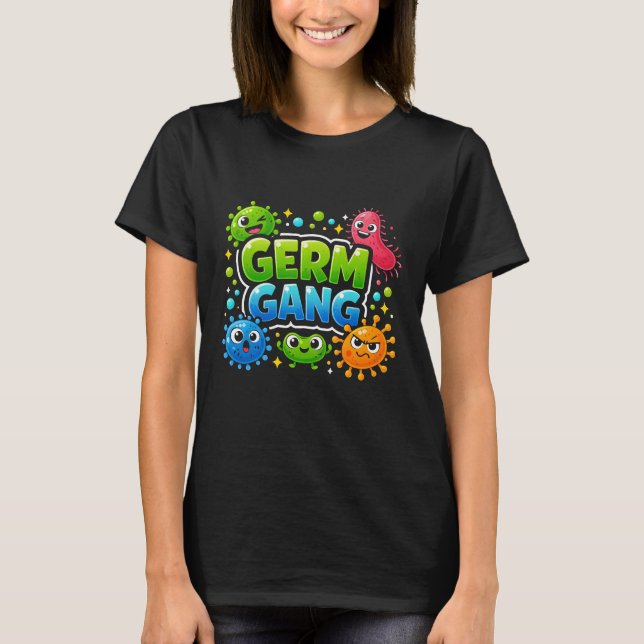 GERM GANG Bacteria Tee Design   (Front)