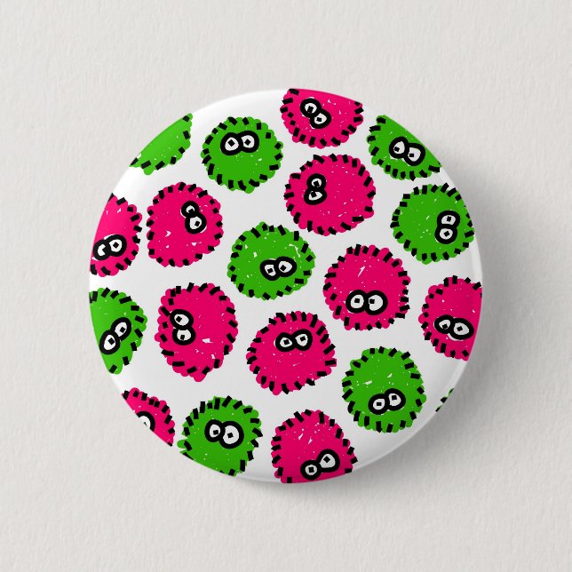Germ Invasion 6 Cm Round Badge (Front)