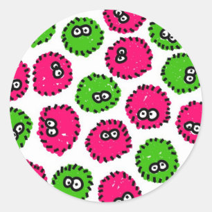 Germ Invasion Classic Round Sticker