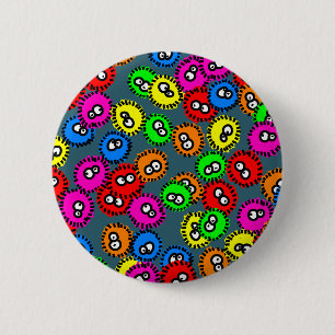 Germ Wallpaper 6 Cm Round Badge
