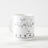 Germaine peptide name mug (Front Left)