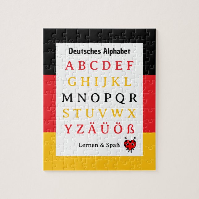 German Alphabet Lernen & Spaß Puzzle (Vertical)