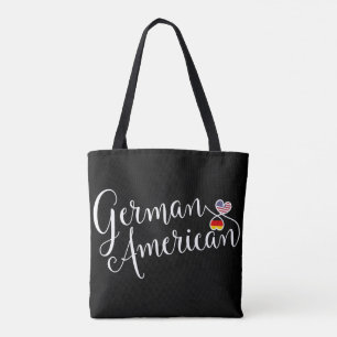 German American Entwined Hearts Grocery Bag