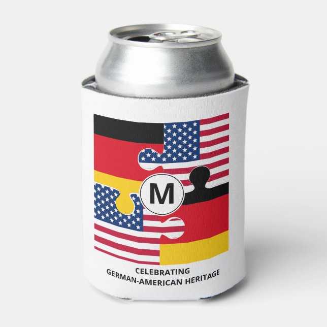 GERMAN AMERICAN Monogram Can Cooler (Can Front)