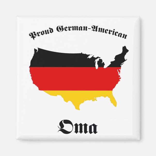 German American Oma - Granny - Grandmother Magnet (Front)