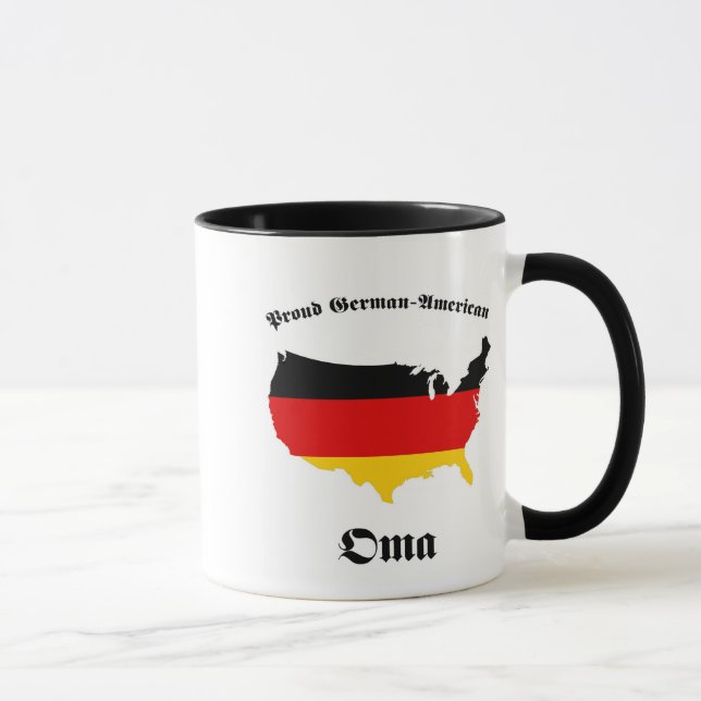 German American Oma - Granny - Grandmother Mug (Right)