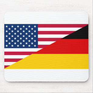 German American Pride US Germany Flag Mouse Mat