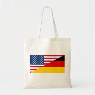 German American Pride US Germany Flag Tote Bag