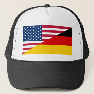 German American Pride US Germany Flag Trucker Hat