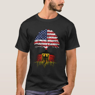 German American Roots Hoodie Germany Usa Flag Pull T-Shirt