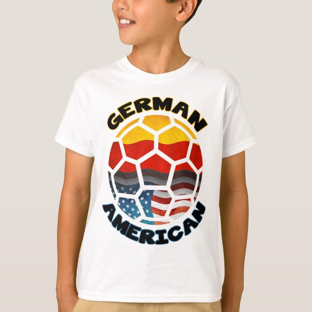 German American Soccer Ball T-Shirt (Front)