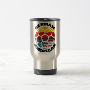 German American Soccer Ball Travel Mug