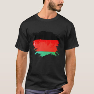 German and Belarusian Mix Heritage Flag T-Shirt