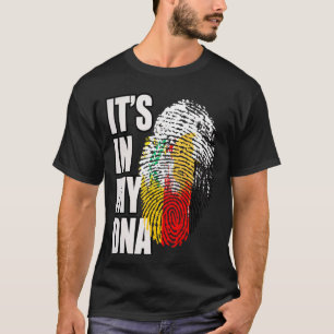 German and Cypriot DNA Heritage Flag T-Shirt