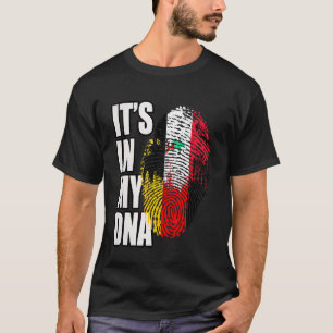 German and Syrian DNA Heritage Flag T-Shirt