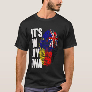 German and Turks Caicos DNA Heritage Flag T-Shirt