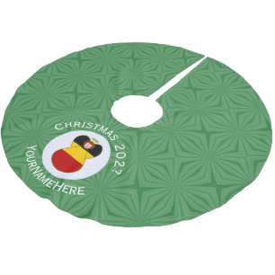 German Angel Christmas Flag Personalised Brushed Polyester Tree Skirt