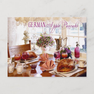 German Apple Pancakes Postcard