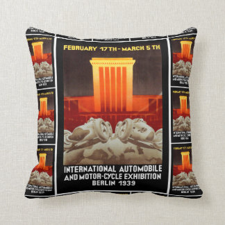 German Art Deco Auto Show Cushion