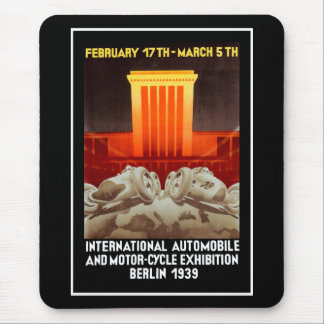 German Art Deco Auto Show Mouse Mat