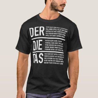 German Articles German Language Cheatsheet T-Shirt