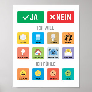 German Autism AAC PECS Pointing Communication 01 Poster
