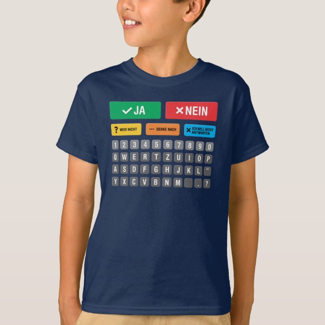 German Autism AAC PECS Pointing Communication 05 T-Shirt (Front)