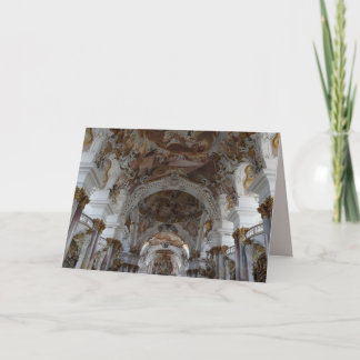 german baroque cathedral greeting card