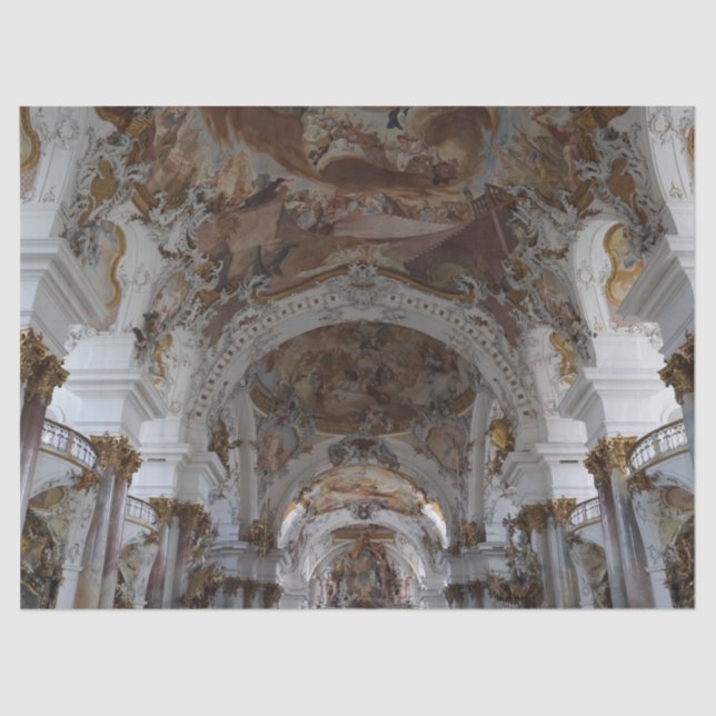 german baroque cathedral tissue paper (Front)