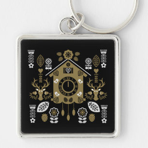 German Bauernmalerei Folk Art Key Ring