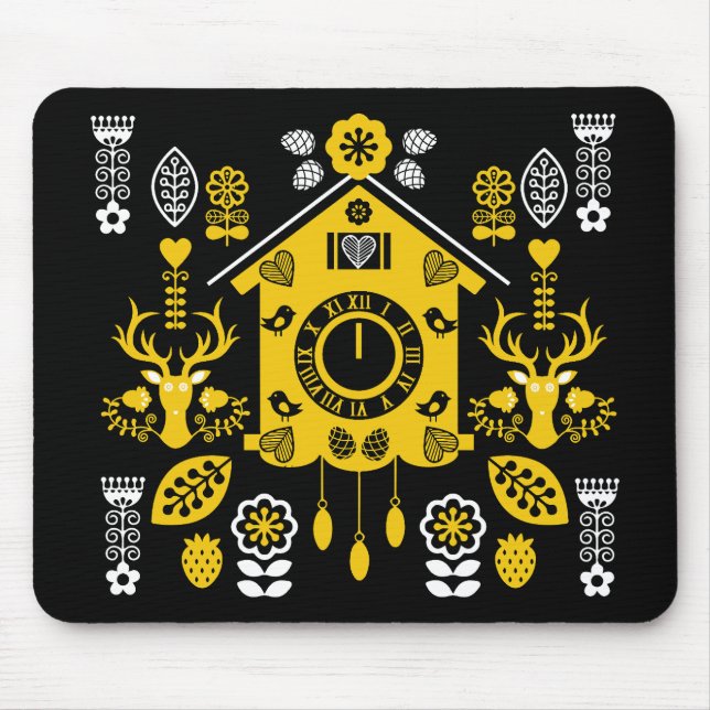German Bauernmalerei Folk Art Mouse Mat (Front)